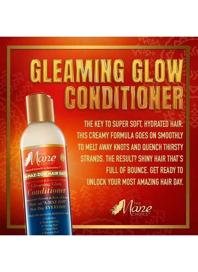 A-Maz-Zon Hair Day - Gorgeous Gloss Leave-In Conditioner - Lasting Hydration, Nourishes And Moisturizes - Infused With Biotin And Vitamins C,D,E