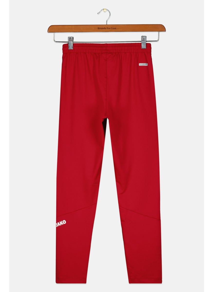 Kids Girl Sportswear Fit Brand Logo Track Pant, Red