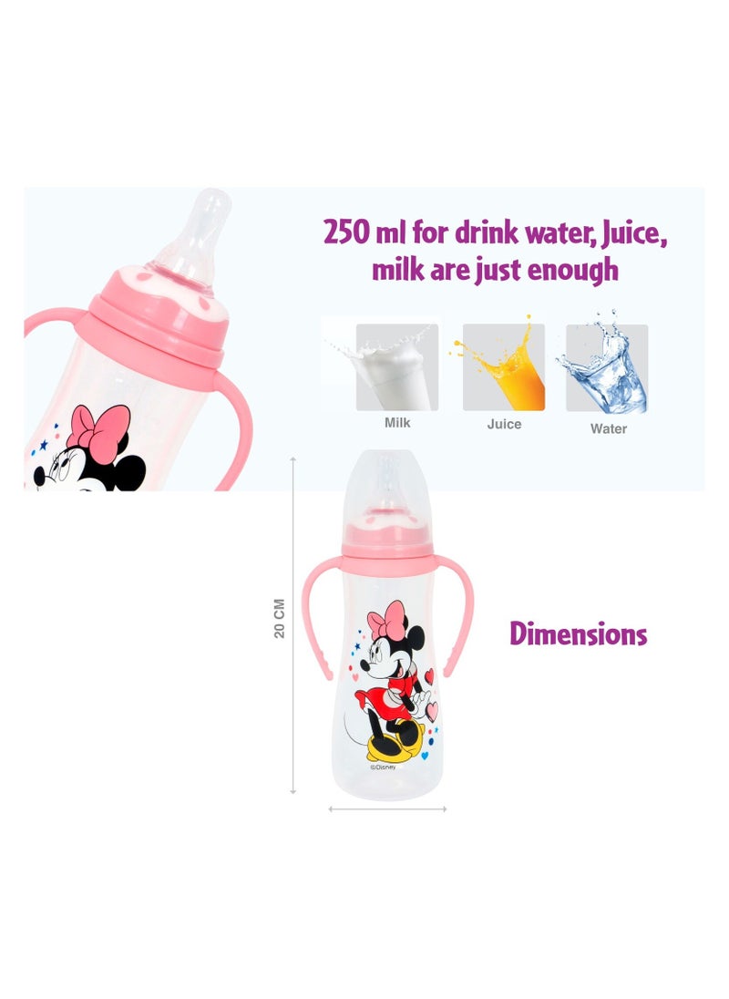 Minnie Printed Twin Handle Feeding Bottle TRHA29051 250ml