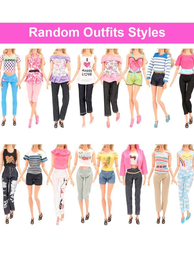 32 PCS Doll Clothes and Accessorises for Barbie Dolls, Princess Gowns, Swimsuit, Bathingsuits