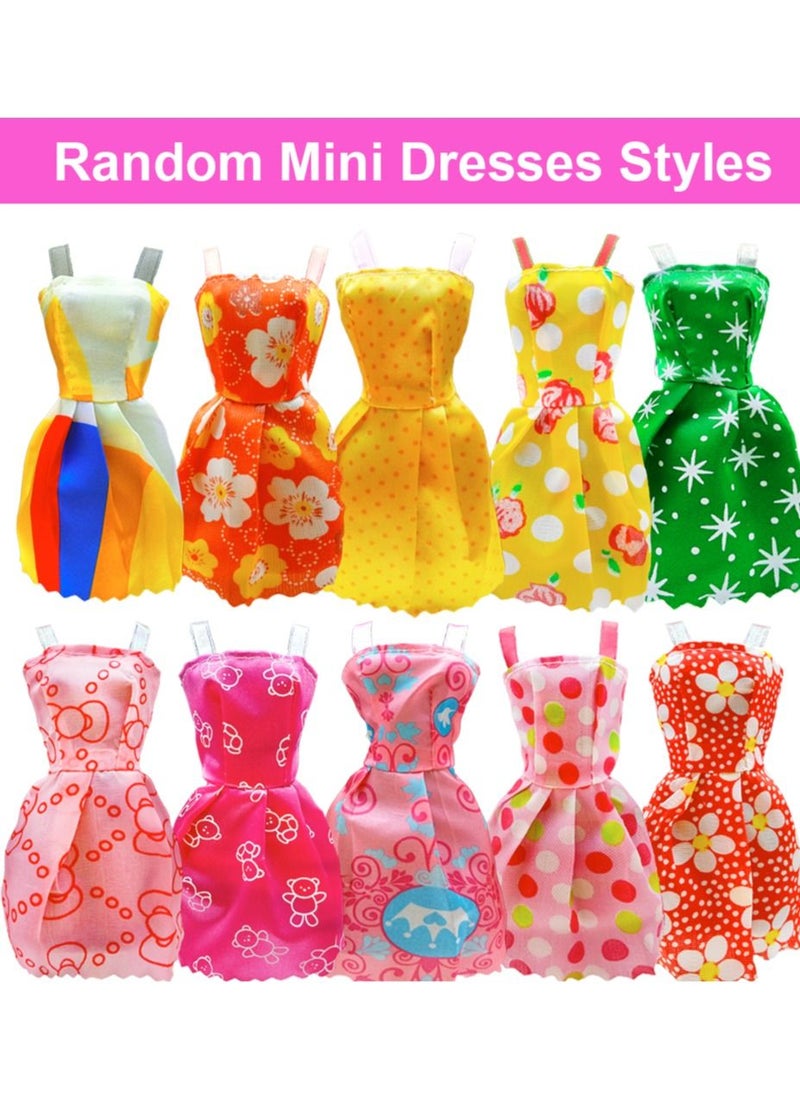 32 PCS Doll Clothes and Accessorises for Barbie Dolls, Princess Gowns, Swimsuit, Bathingsuits