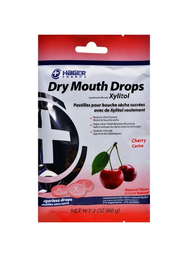 Dry Mouth Drops, Cherry, 2 Ounce