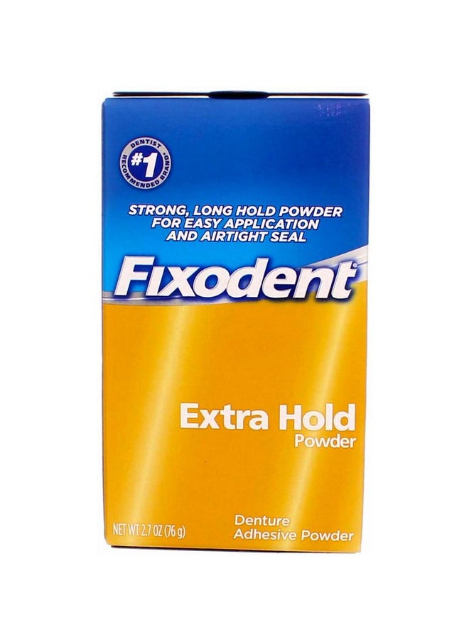 Denture Adhesive Powder Extra Hold 2.70 Oz (Pack Of 3)