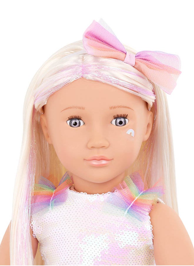 Fashionable 18-inch Girl Doll with Unicorn Outfit, Gifting Toys, Age 6+ years, Character-Iris