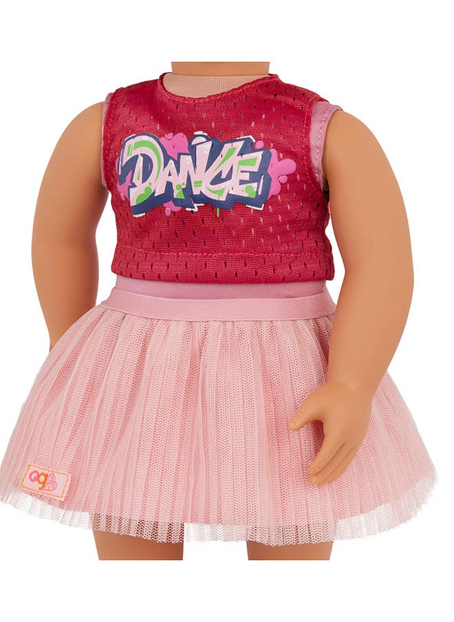 Fashionable 18-inch Girl Doll with Hip Hop Ballerina Outfit, Gifting Toys, Age 6+ years, Character-Catalina