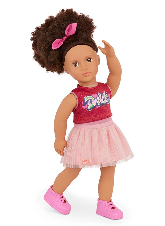 Fashionable 18-inch Girl Doll with Hip Hop Ballerina Outfit, Gifting Toys, Age 6+ years, Character-Catalina