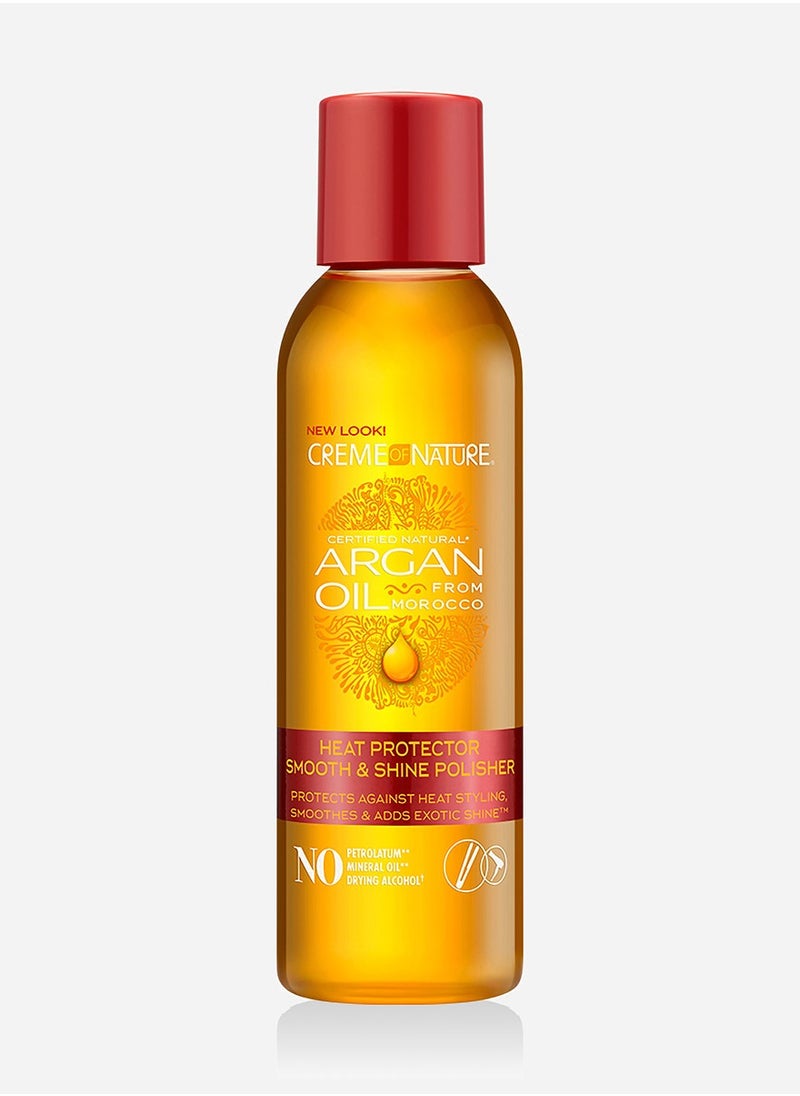 Creme of Nature Argan Oil Heat Protector Smooth & Shine Polisher 4oz/118ml