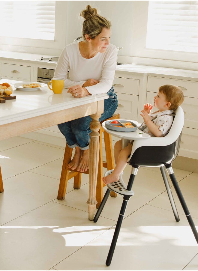 Convertible Highchair To Toddler Chair - Cool Grey, 6 Months To 3 Years +