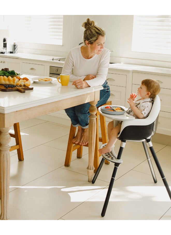 Convertible Highchair To Toddler Chair - Black, 6 Months To 3 Years +