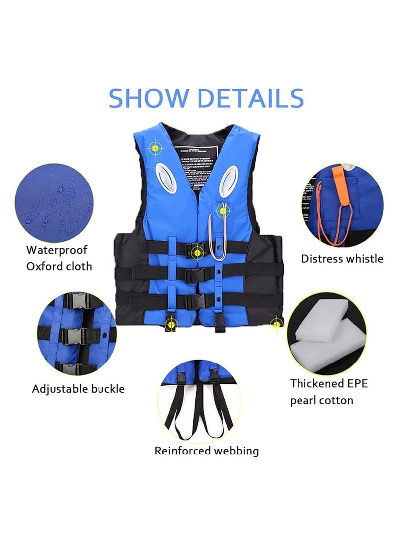 Swimming jacket, latest style, safety jackets, size XLarge (blue)
