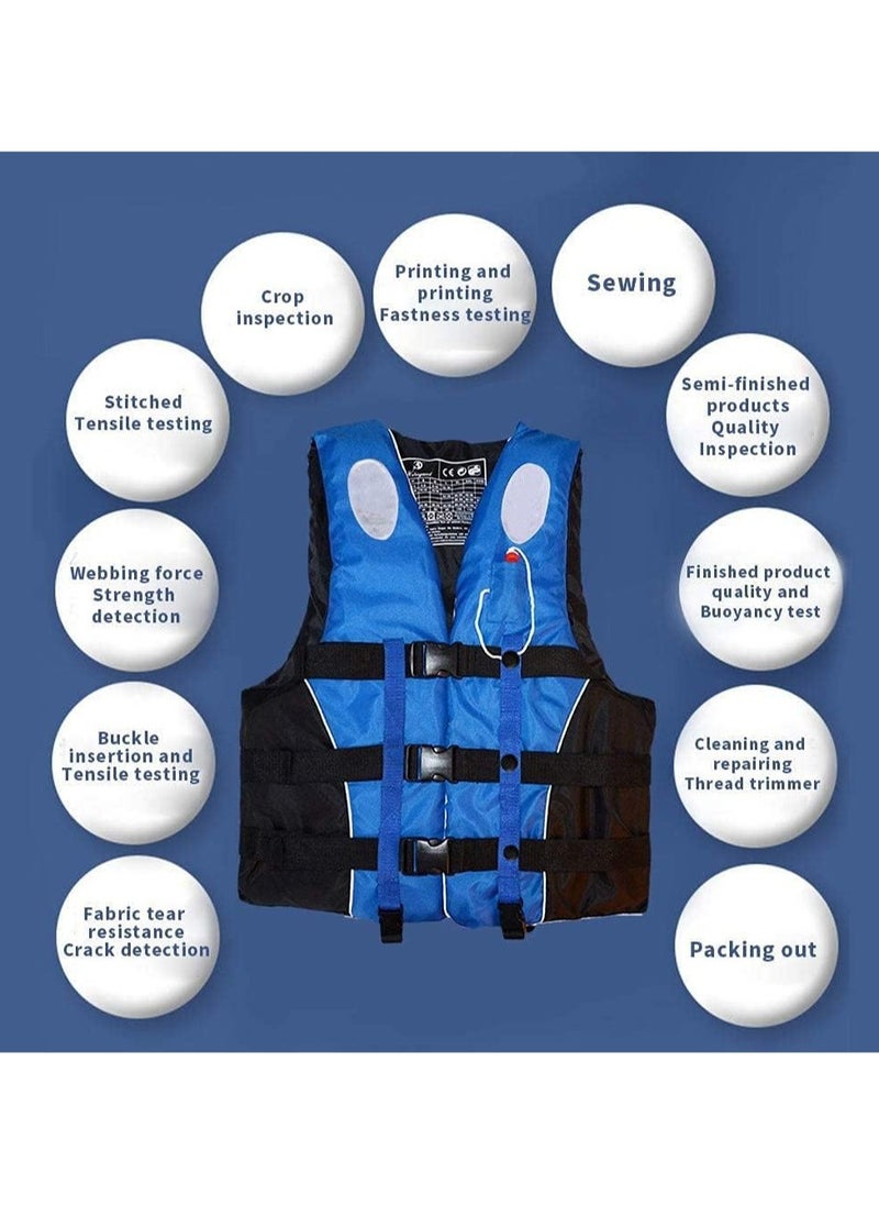 Swimming jacket, latest style, safety jackets, size XLarge (blue)