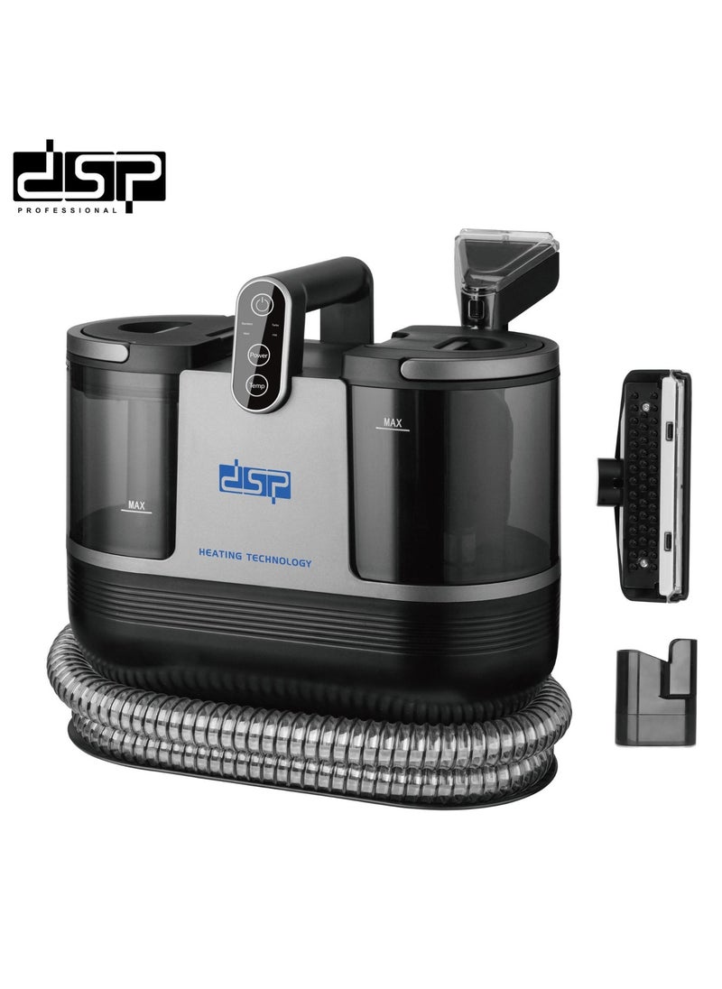 DSP KD2047 Carpet Cleaning Machine, Portable Fast Heating Spot Cleaner, 12Kpa Stain Remover Shampoo Machine for Pet, Stairs, Car Seat, Sofa, Self-cleaning, 50±5℃ Heat Washing