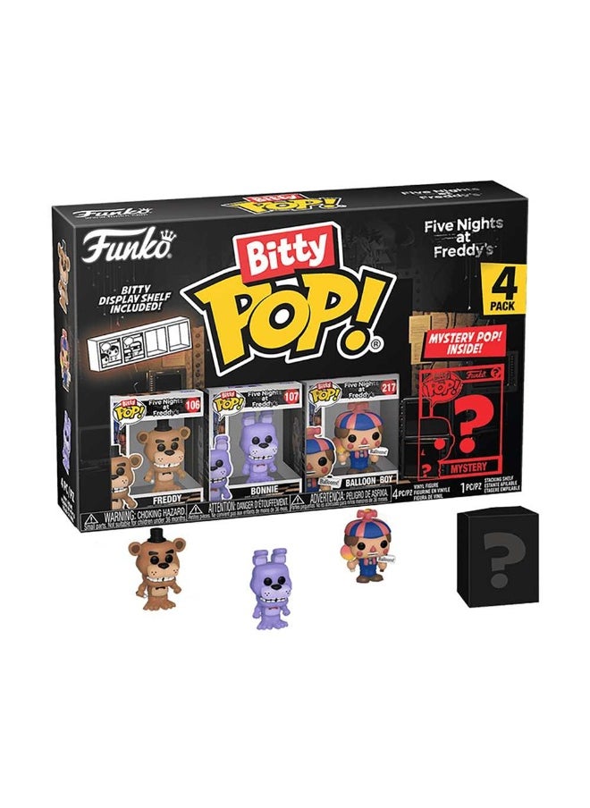 Bitty POP Five Nights at Freddy's S3 Mystery Vinyl Figure (2 cm, 4 Pack, Assorted)