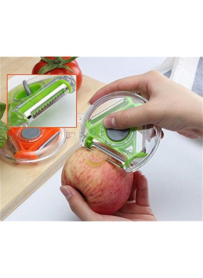 3 PCS Three-in-One Peeler Triangle Peeler Multi-Function Vegetable And Fruit Peeler Slicer