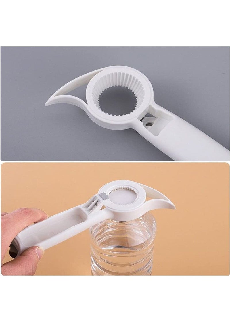 Can Opener 4Pcs Jar Opener 4 in 1 Multi Function Can Opener Bottle  Opener Multi Kitchen Tool Bottle Opener to Protect the Nail for Kids Elderly Jelly Jars Bottle Beer and Other