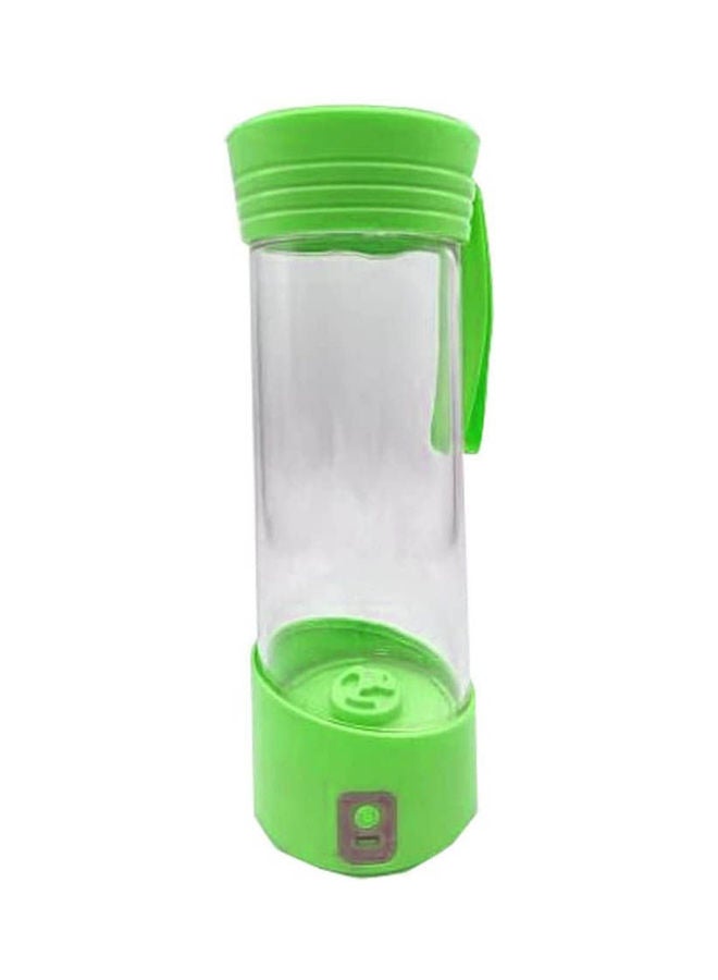 Portable Usb Electric Fruit Juicer Smoothie Maker Blender Bottle Juice Shaker Green-Clear