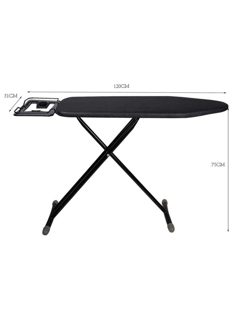 Folding Ironing Board Iron Board with Iron Holder Adjustable Height