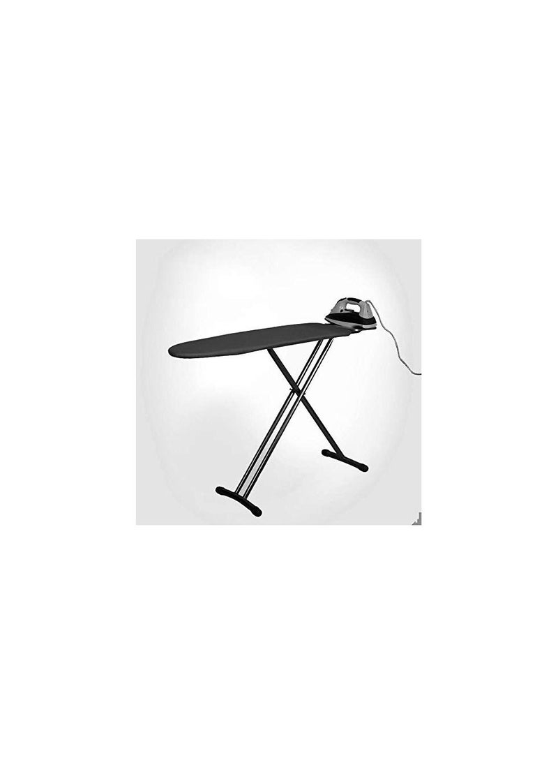 Folding Ironing Board Iron Board with Iron Holder Adjustable Height