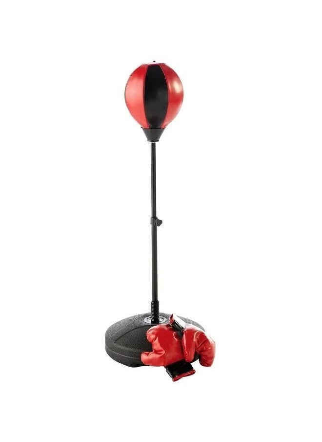 Boxing Punching Ball Stand With Gloves Set