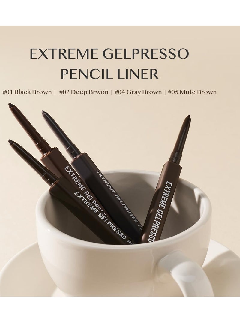 CLIO Extreme Gelpresso Pencil Liner 02 Deep Brown