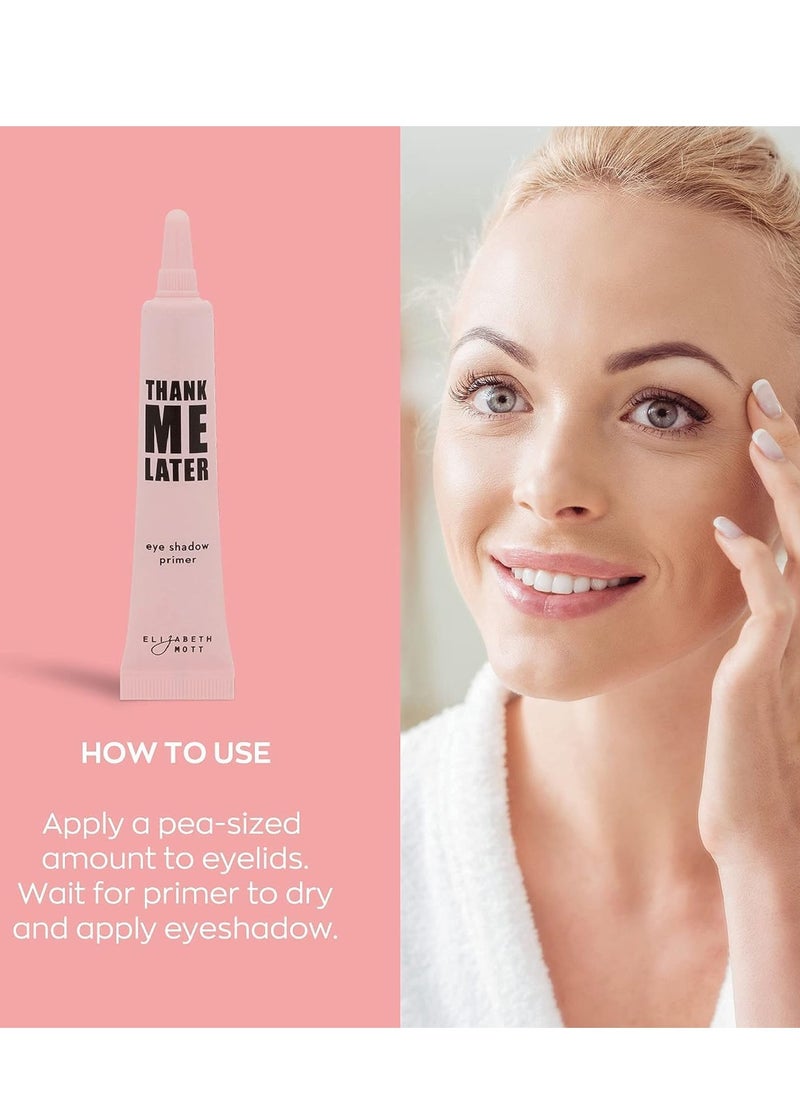 Elizabeth Mott - Thank Me Later Eye & Face Matte Primer for Long-Lasting Makeup Gripping Formula, Shine & Oil Control, Pore Minimizer, Hides Wrinkles, Prevent Creasing for All-Day Wear - 10 g & 30 g