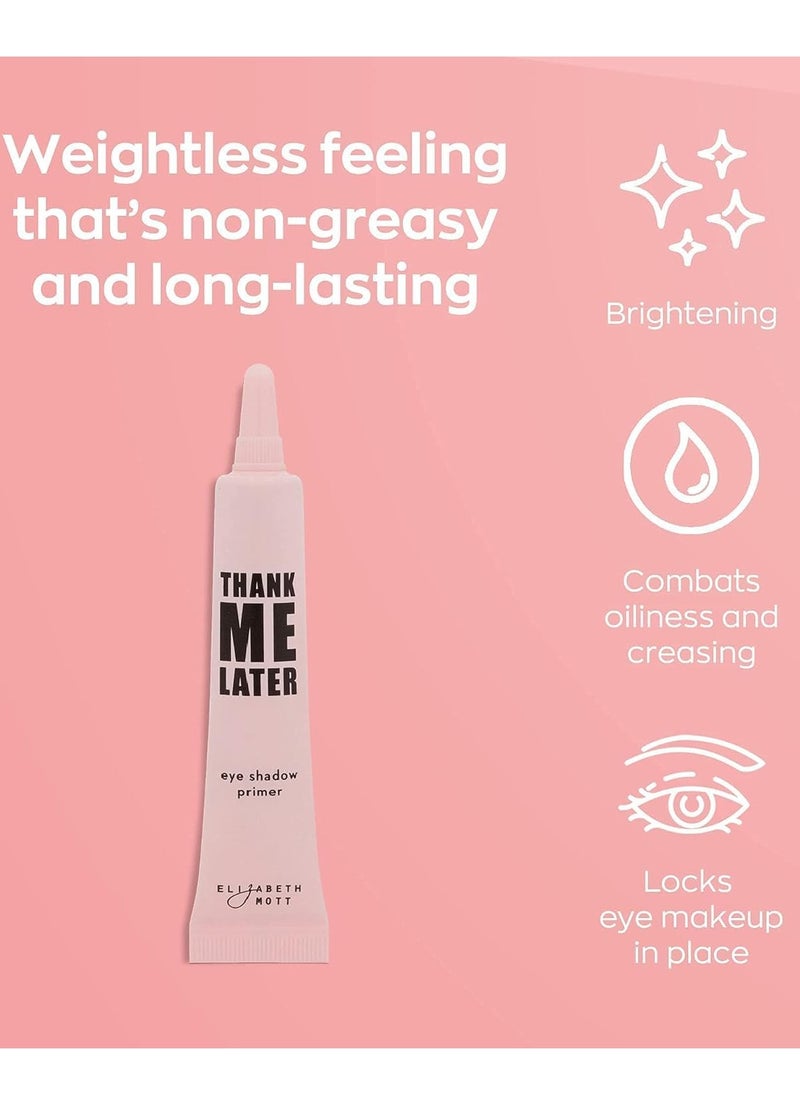 Elizabeth Mott - Thank Me Later Eye & Face Matte Primer for Long-Lasting Makeup Gripping Formula, Shine & Oil Control, Pore Minimizer, Hides Wrinkles, Prevent Creasing for All-Day Wear - 10 g & 30 g