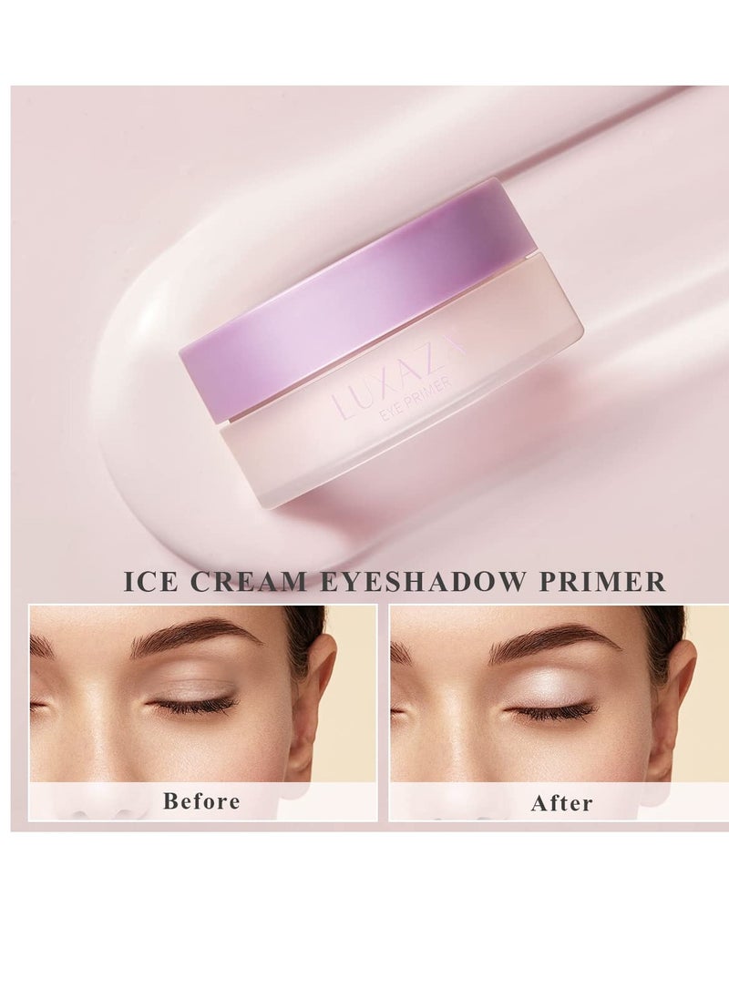 Eyeshadow Primer,Eye primer＆Eyeliner Primer,Cream Matte Eye Shadow Primer On Base.Makeup Looks - Lasts All Day-0.35 oz