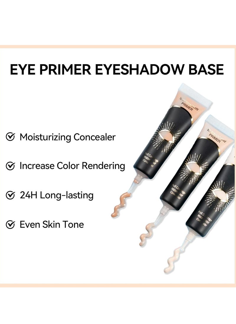 Erinde Eye Primer Eyeshadow Base, Matte Eyelid Primer Makeup, Nude Cream Eye Shadow Primer for Mature Skin, Waterproof, Long-Lasting, Makeup Primer For Face, Cruelty-Free, 02 MEDIUM