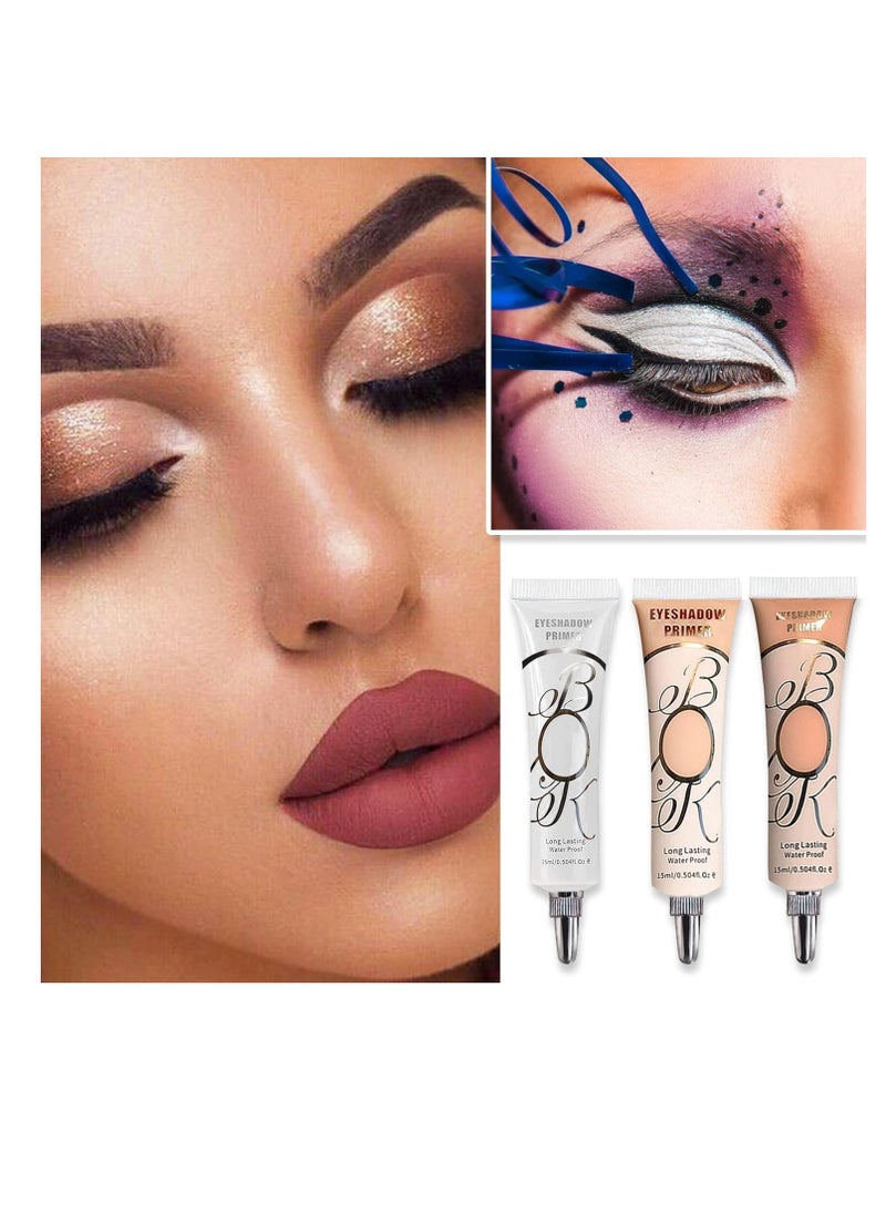 Eyeshadow Primer Dark Eye Shadow Primer Liquid Matte Eye Primer Waterproof Long Lasting Uniform Color Rendering Eyeshadow Primer for Women Oily Lids Eyeshadow Makeup-Dark