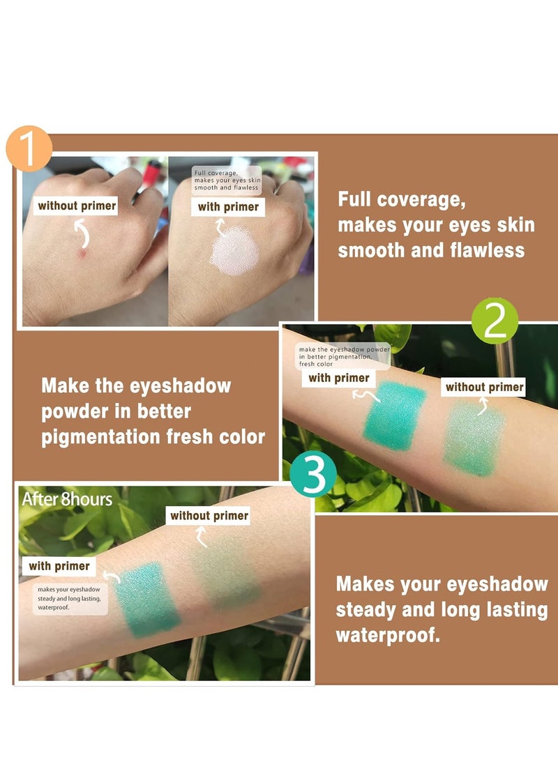 Eyeshadow Primer Dark Eye Shadow Primer Liquid Matte Eye Primer Waterproof Long Lasting Uniform Color Rendering Eyeshadow Primer for Women Oily Lids Eyeshadow Makeup-Dark