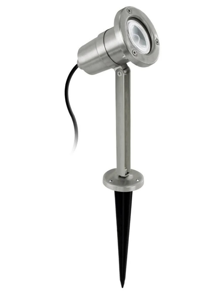 Nema Outdoor Grass Stud, GU10-LED 4.5W, Stainless Steel, 3000K, IP54, AL Cable + Plug