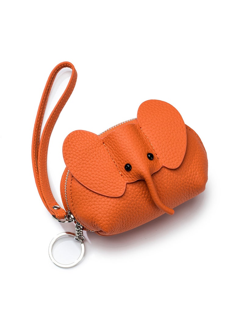 New Creative Card Leather Coin Purse WomenOrange Orange