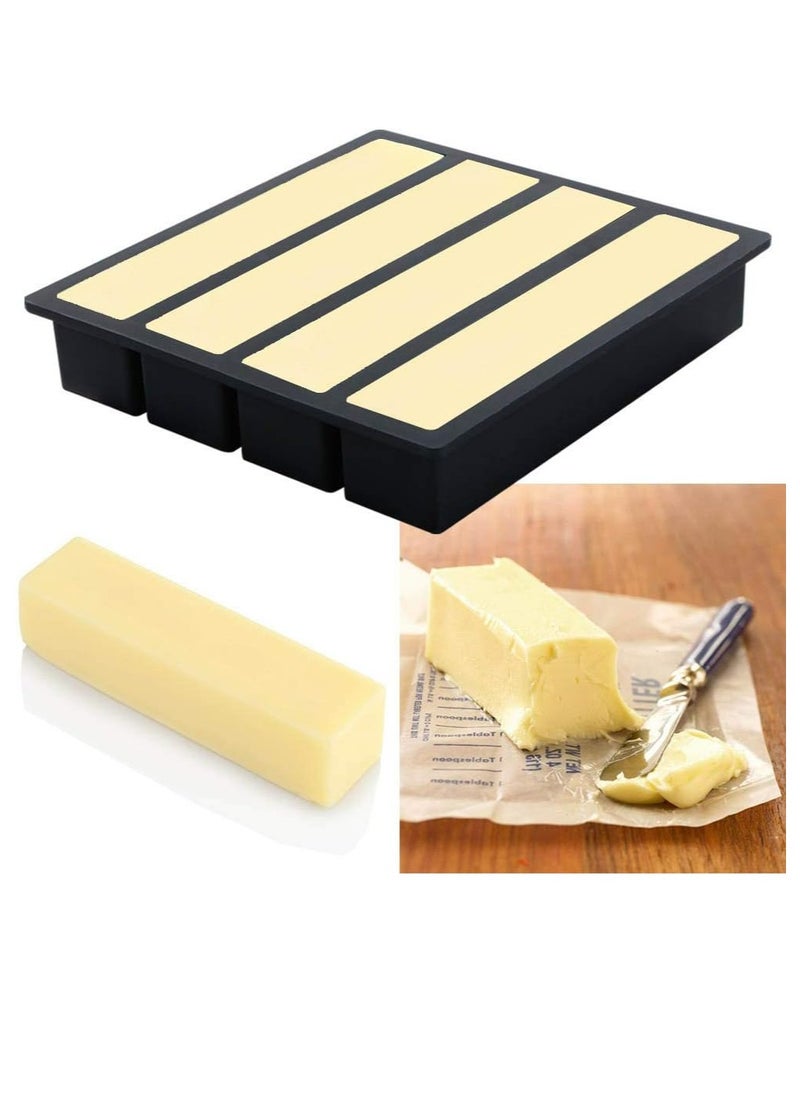 Silicone Ice Cube Trays Butter Mold Set of 2, Easy Release Long Ice Cube Sticks, Baking Mold For Instant Pot