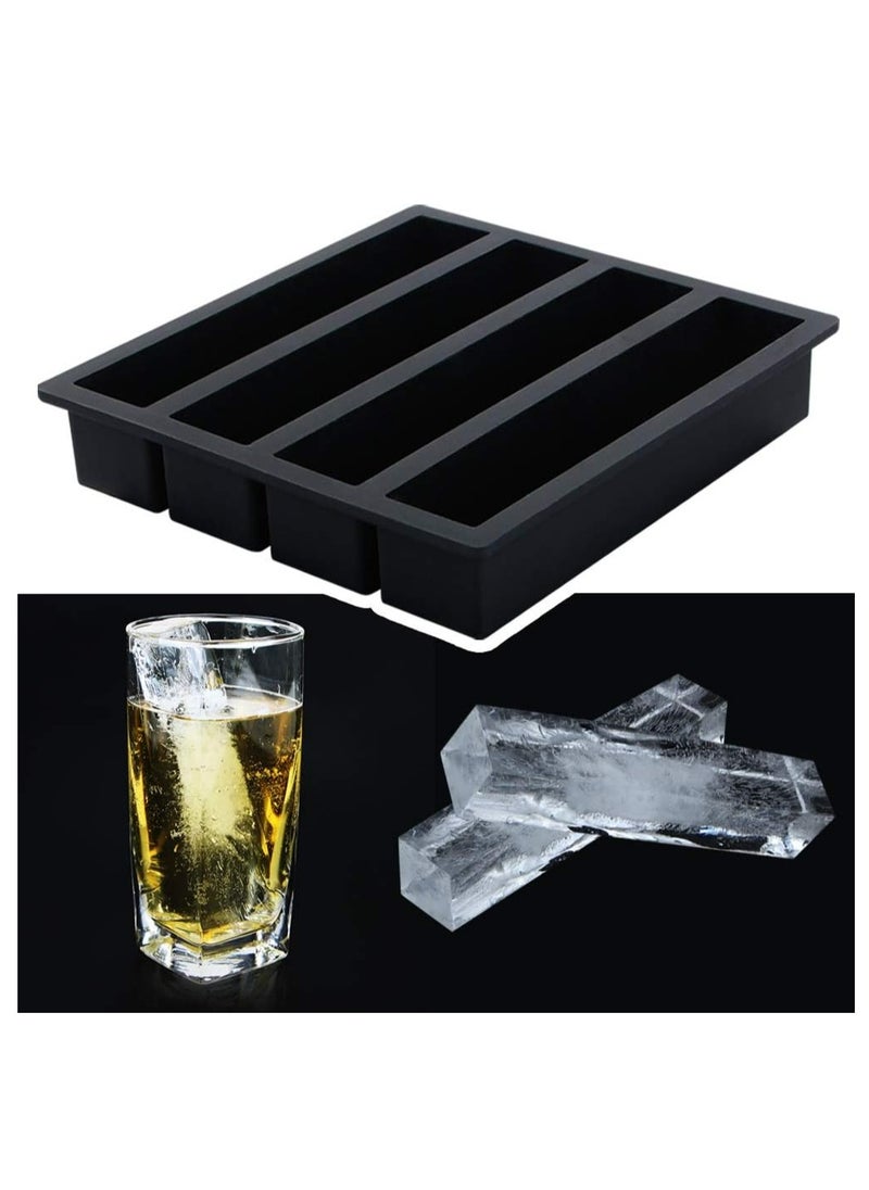 Silicone Ice Cube Trays Butter Mold Set of 2, Easy Release Long Ice Cube Sticks, Baking Mold For Instant Pot