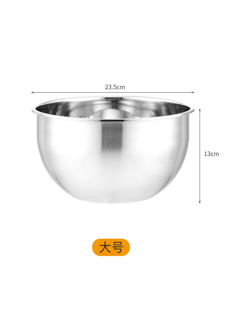 Stainless Steel Mixing Bowl Set for Baking Large -24cm with scale