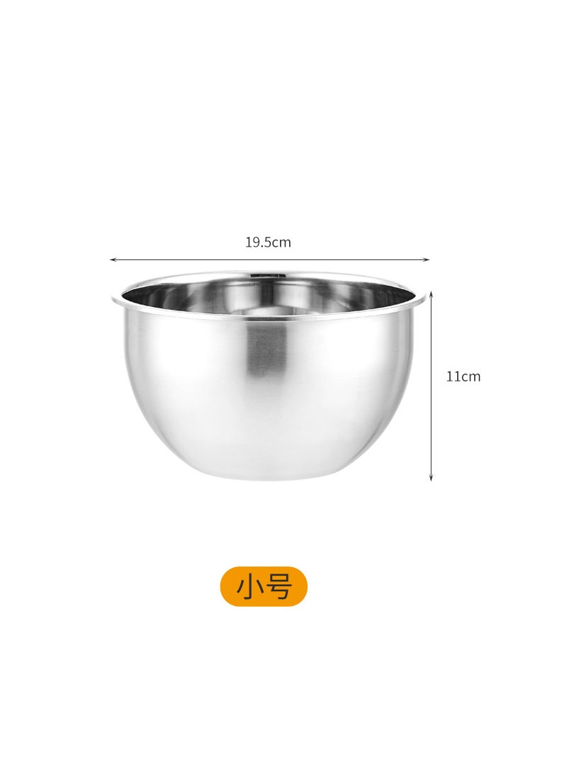 Stainless Steel Mixing Bowl Set for Baking Small -20cm with scale