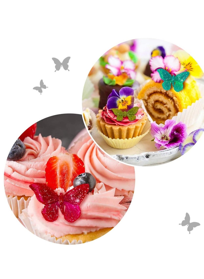 Flower Candy Mould, Chocolate Mould Polymer Clay DIY Crafting Projects and Cake Decoration Silicone Fondant Baking Kitchen Tool For Wedding Birthday, 4 Pcs