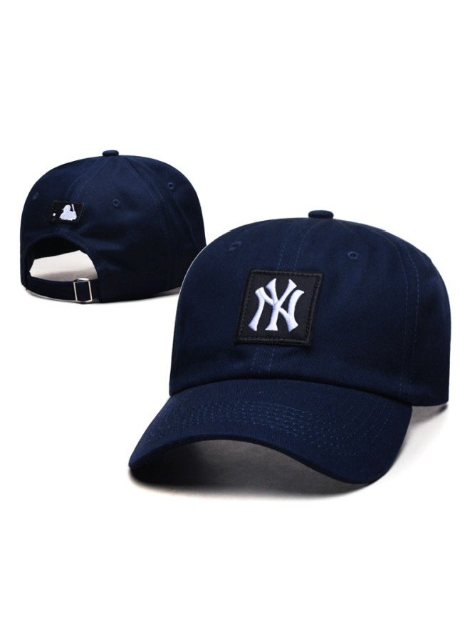 New Era MLB New York Yankees sun hat, mesh hat, outdoor men's and women's sports duckbill hat dark blue