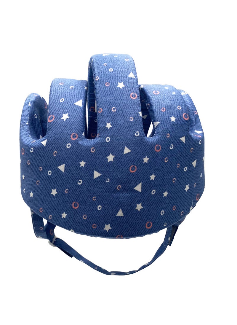 2023 new middle-aged and elderly anti-fall cap cotton adult head protection cap elderly anti-collision cap anti-fall safety helmetBlue Stars (upgraded Cotton) Blue Stars (upgraded Cotton)