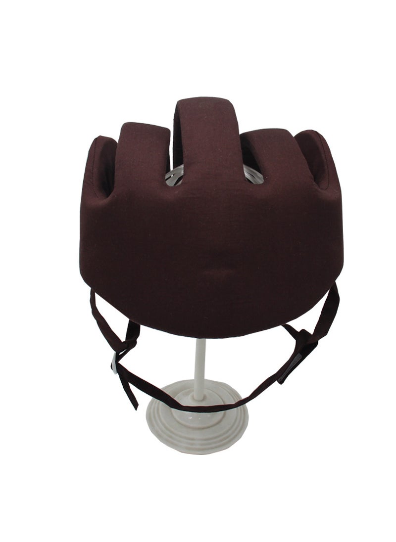 2023 new middle-aged and elderly anti-fall cap cotton adult head protection cap elderly anti-collision cap anti-fall safety helmetBrown (upgraded Cotton) Brown (upgraded Cotton)