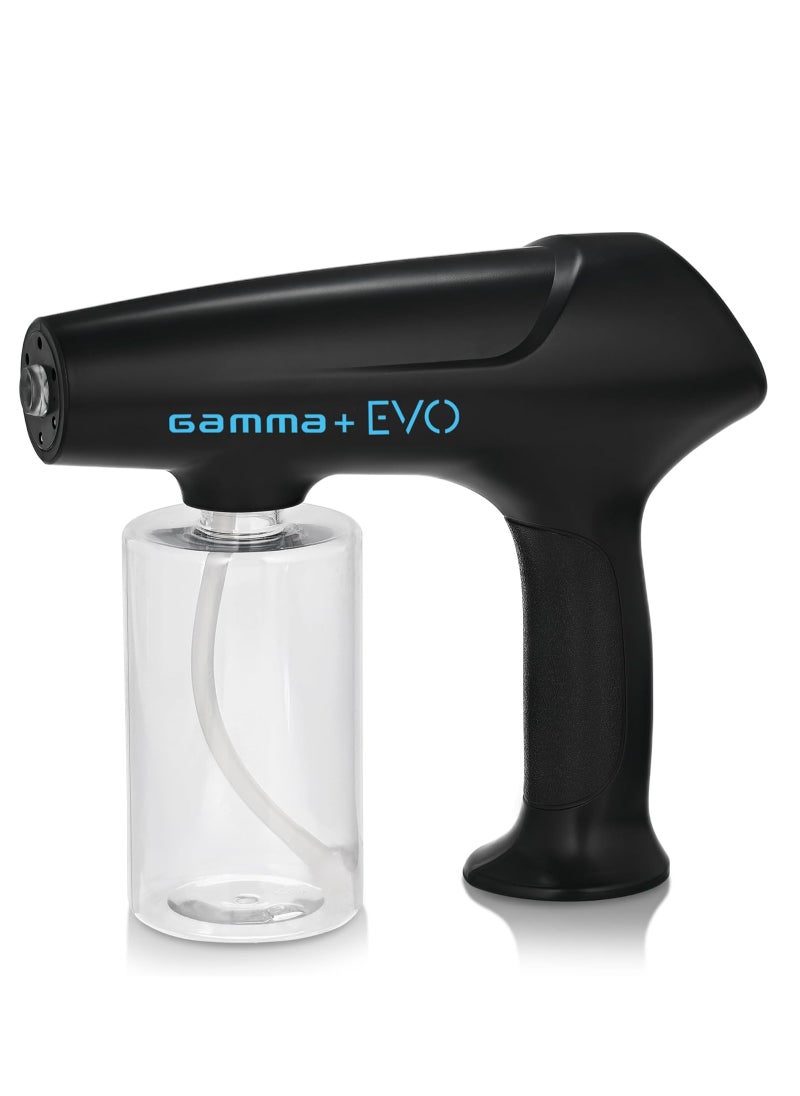 GAMMA+ Evo Nano Mister Cordless Portable Water Sprayer, Disinfect Mist, USB-C Rechargeable for Barber, Salon, Home Use, Black