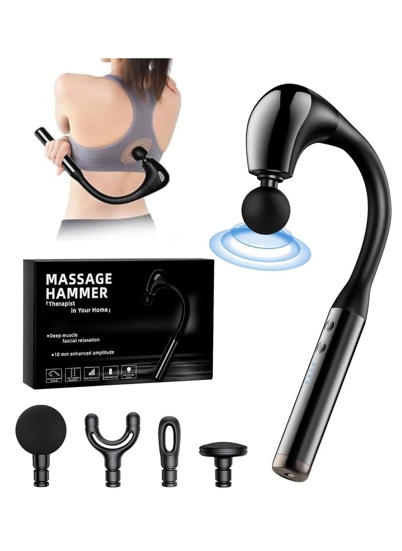 Massage Gun with Extended Handle Revolutionary U-Shaped Back Massager for Pain Relief Deep Tissue Body Massager