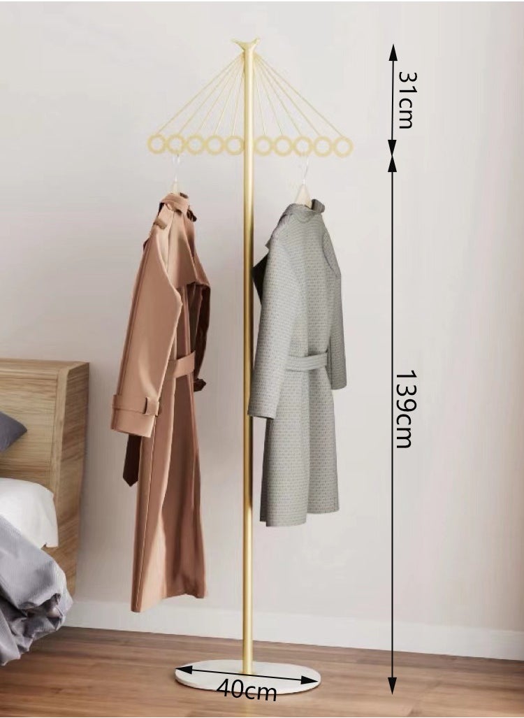 Sturdy Coat Rack Coat Tree with 10 Hooks Hats Overcoat Scarves and Handbags for Entryway Hallway Bedroom Office，Easy Assembly