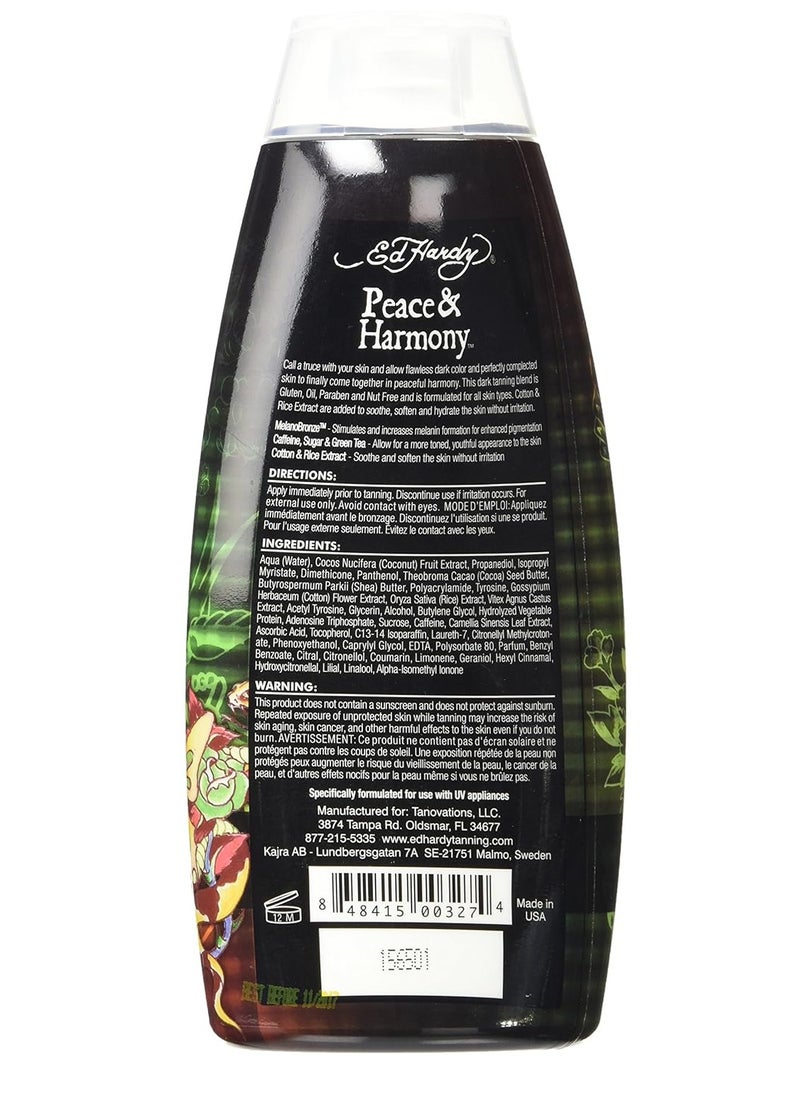 Ed Hardy Peace & Harmony Tanning Intensifier Bronzing Moisturizer Lotion 10 Oz