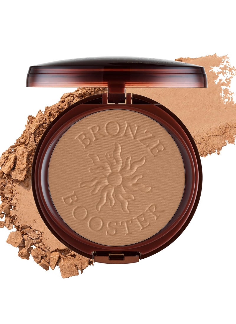 Physicians Formula Bronze Booster Pressed Contour Bronzer - Glow Activator Vitamin Infused Technology with a Natural Finish, Buildable Coverage, Cruelty-Free & Hypoallergenic - Medium-to-Dark