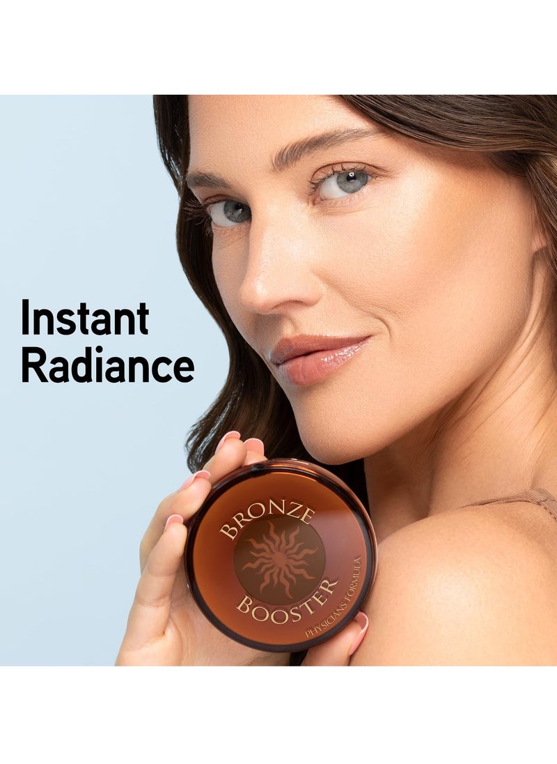 Physicians Formula Bronze Booster Pressed Contour Bronzer - Glow Activator Vitamin Infused Technology with a Natural Finish, Buildable Coverage, Cruelty-Free & Hypoallergenic - Medium-to-Dark