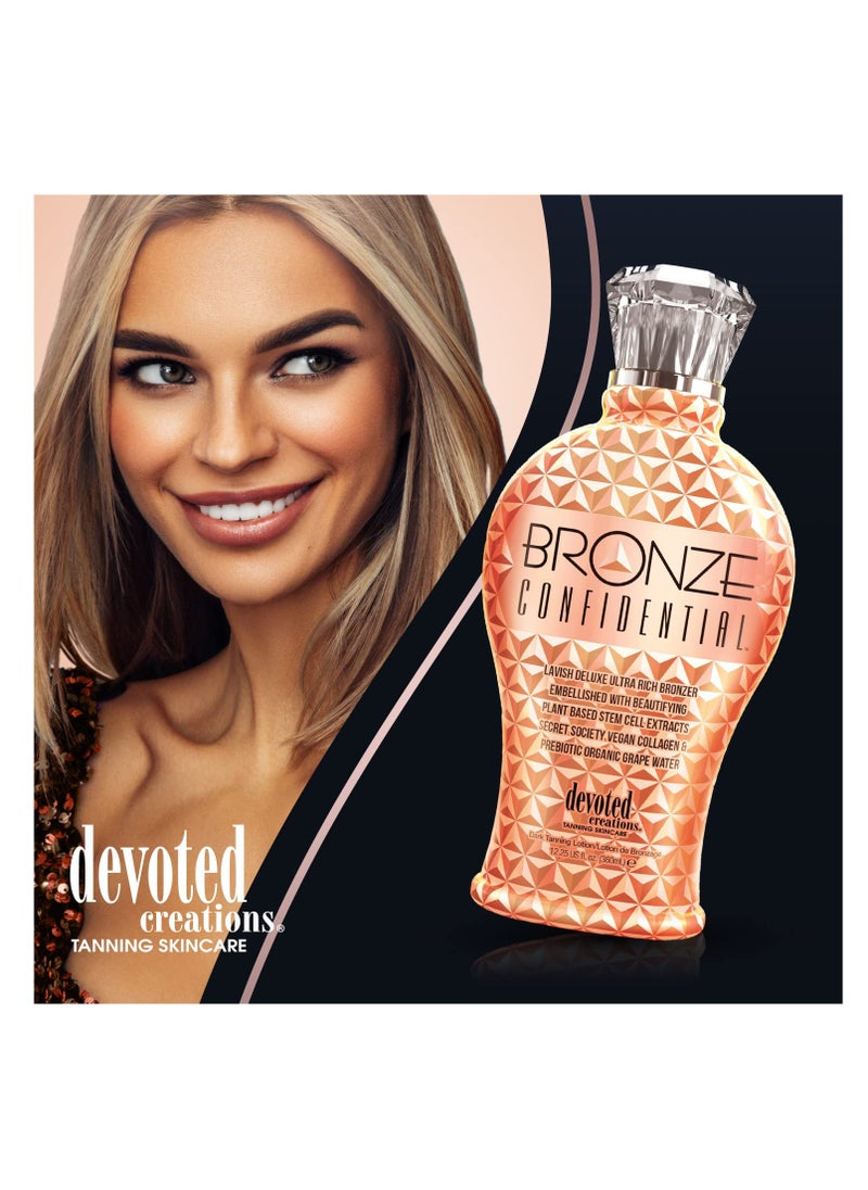 Devoted Creations Bronze Confidential - Lavish Deluxe Ultra Rich Bronzer Dark Tanning Lotion 12.25 oz.