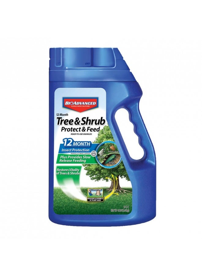 Bioadvanced 12 Month Tree And Shrub Protect And Feed, Granules, 4 Lb