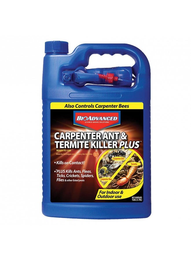 BioAdvanced Carpenter Ant & Termite Killer Plus, Ready-to-Use, 1 Gal