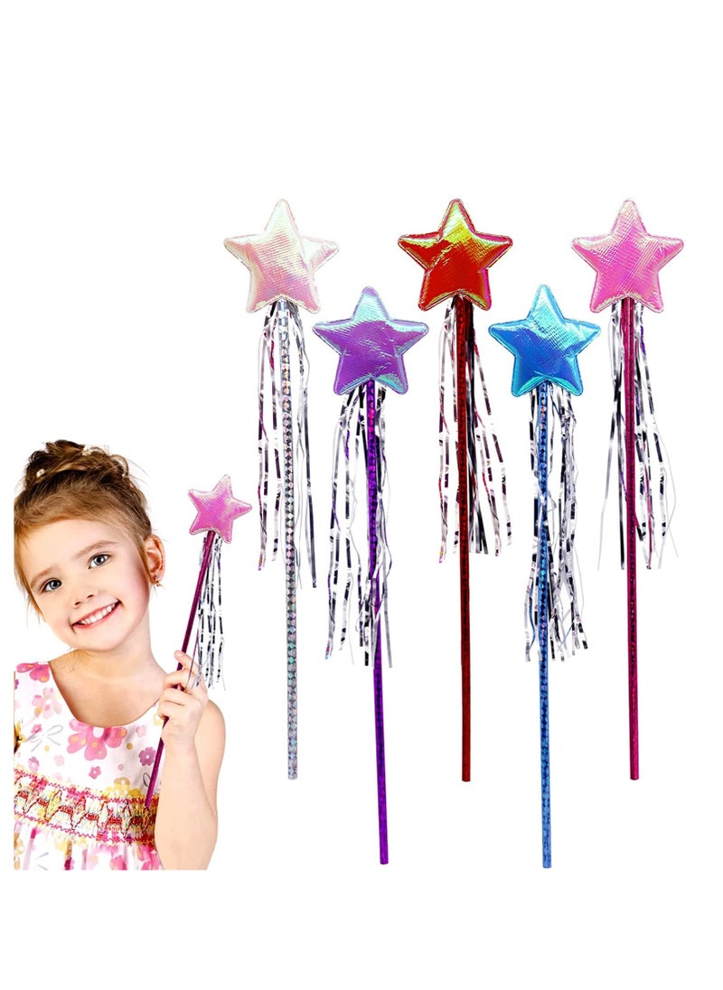 20 Pieces Princess Star Fairy Wand for Girls  Decorations Kid Pretend Play Birthday Party Favors for Girls Fairy Stick Birthday Party Supplies Baby Shower Decor Party PropsRandom Color